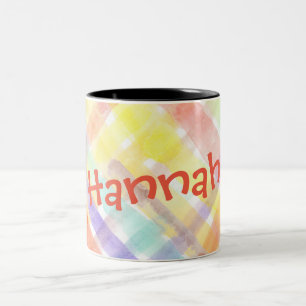 Personalise Seamless Watercolor Pattern - storeman Two-Tone Coffee Mug
