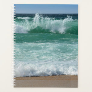 Personalise Seascape Beach Seaside Sea Waves Planner