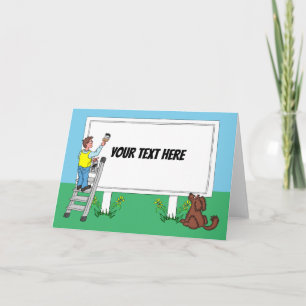 Personalise Sign Card