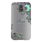 Personalise Silver Metallic Fractal iPhone X Case