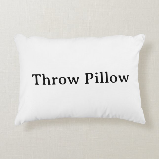 personalise simple Accent Pillow (Front)