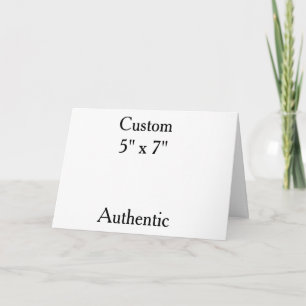personalise simple custom 5" x 7" Horizontal Note Card