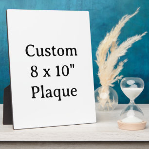  personalise simple custom 8 x 10" Tabletop Plaque