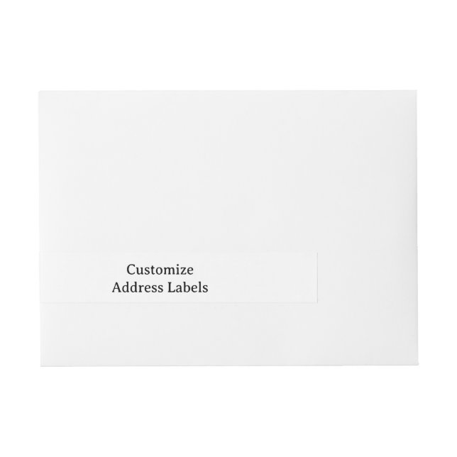 personalise simple custom Classic Address Labels  (Front)