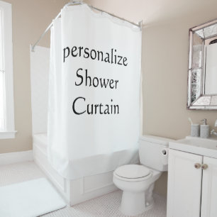 personalise simple custom Liner Shower Curtain