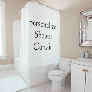 personalise simple custom None 71" x 71". Shower Curtain