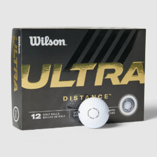 personalise simple custom Wilson Ultra Distance Golf Balls