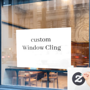 personalise simple custom window cling