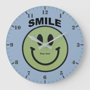 Personalise Smile  Large Clock