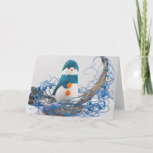 Personalise, Snowman, Christmas decoration Holiday Card