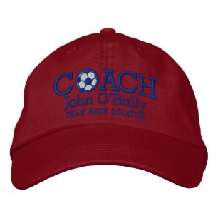 Personalise Soccer Coach Cap Your Name Your Game!
