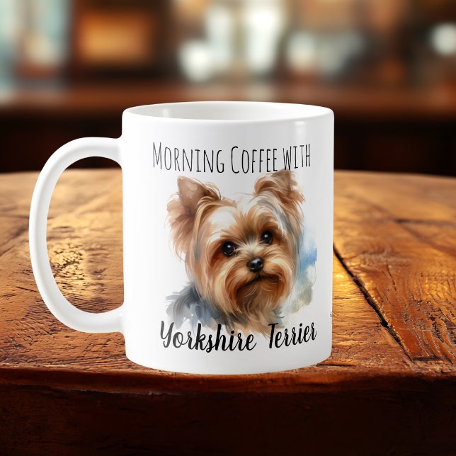  Personalise soft Browns Yorkshire Terrier Mug (Creator Uploaded)