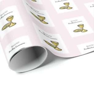 Personalise, Special Girl, First Communion Wrapping Paper