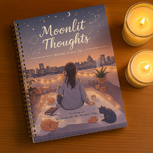 Personalise Stargazing Moonlit Cute Back to School Planner