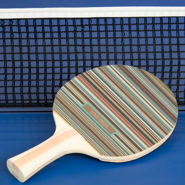 Personalise Striped  Ping Pong Paddle (Insitu)