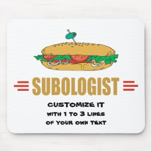 Personalise Sub Sandwiches Mouse Mat