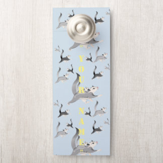 Personalise Sugar Glider Door Knob Plaque Hanger
