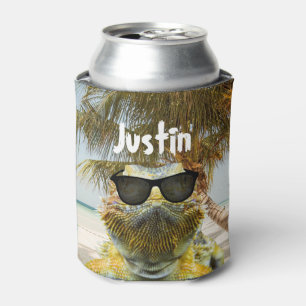 Personalise Summer Beach Fun Can Cooler