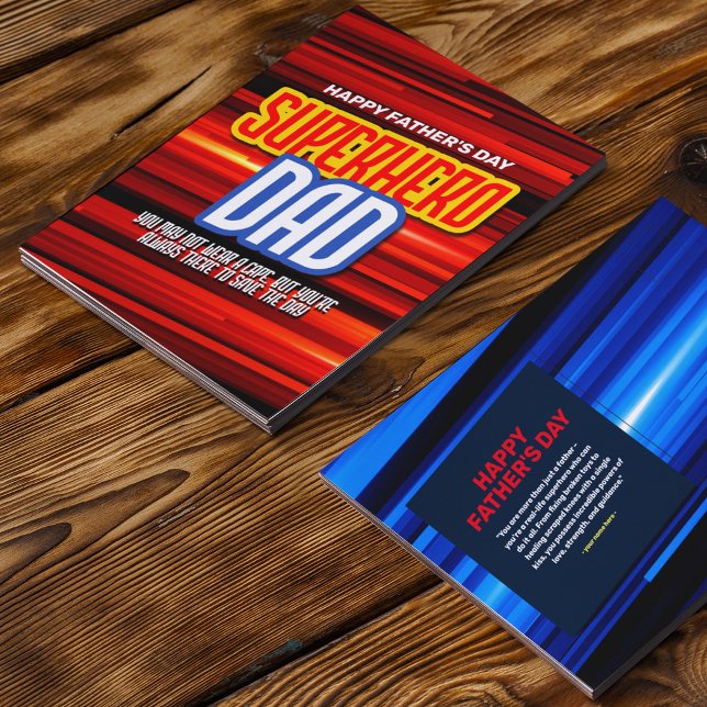 Personalise SuperHero Dad Postcard (Creator Uploaded)