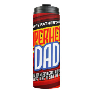Personalise SuperHero Dad Thermal Tumbler