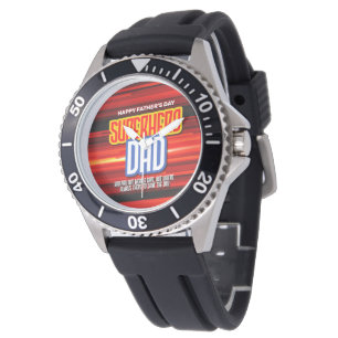 Personalise SuperHero Dad Watch
