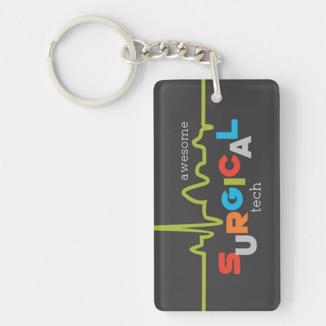 Personalise, Surgical Tech Week Awesome Key Ring (Front)