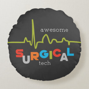 Personalise, Surgical Tech Week Awesome Round Cushion