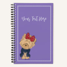 Personalise Sweet Yorkie with Bow Custom