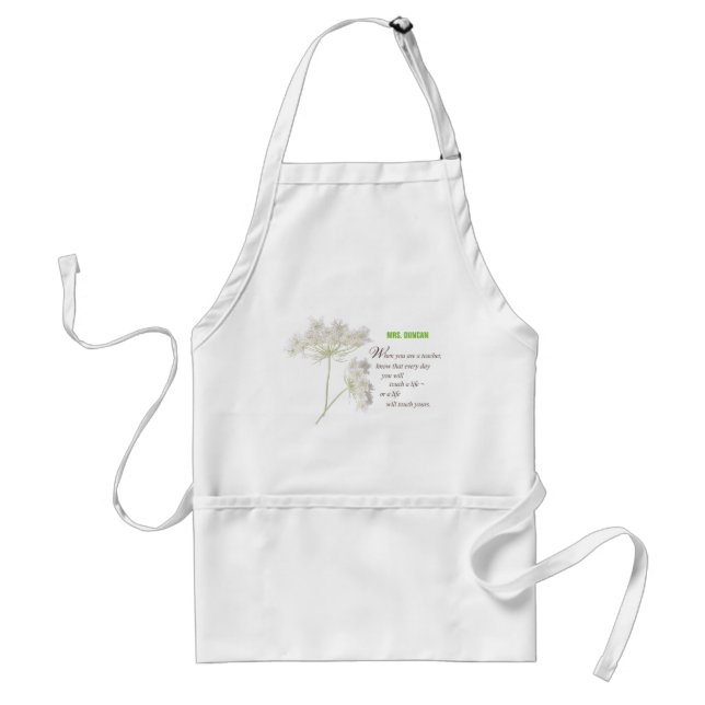 Personalise, Teacher Appreciation Day Thank You Standard Apron (Front)