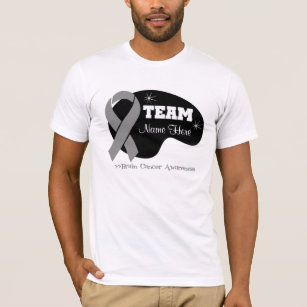 Personalise Team Name - Brain Cancer T-Shirt