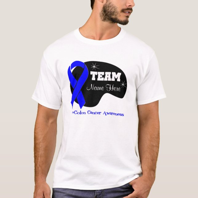 Personalise Team Name - Colon Cancer T-Shirt (Front)