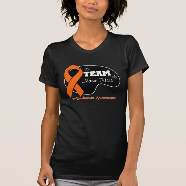 Personalise Team Name - Leukaemia T-Shirt (Front)
