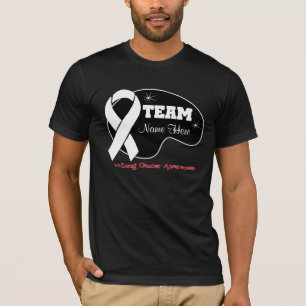 Personalise Team Name - Lung Cancer T-Shirt