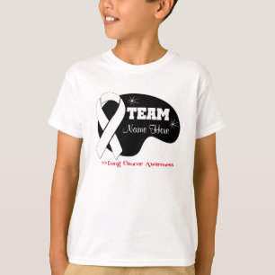 Personalise Team Name - Lung Cancer T-Shirt