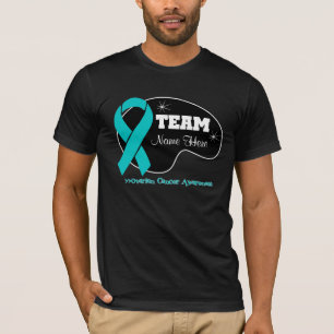 Personalise Team Name - Ovarian Cancer T-Shirt