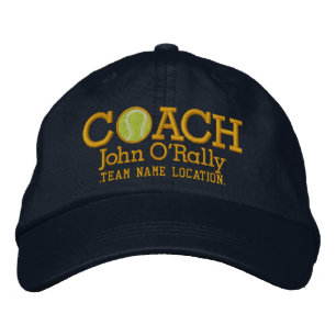 Personalise Tennis Coach Cap Your Name Your Game