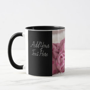 Personalise Text Custom Baby Photo Coffee Black Mug