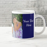 Personalise Text Custom Kids Photo Dad's Big 20 oz Large Coffee Mug<br><div class="desc">Personalise - Add your special photo and text to this big coffee cup</div>