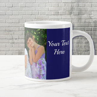 Personalise Text Custom Kids Photo Dad's Big 20 oz Large Coffee Mug