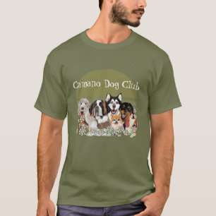 Personalise Text Dog Pack Club T-Shirt