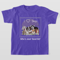 Personalise Text Dog Pack Club T-Shirt