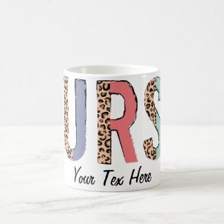 Personalise Text Nurse  Coffee Mug