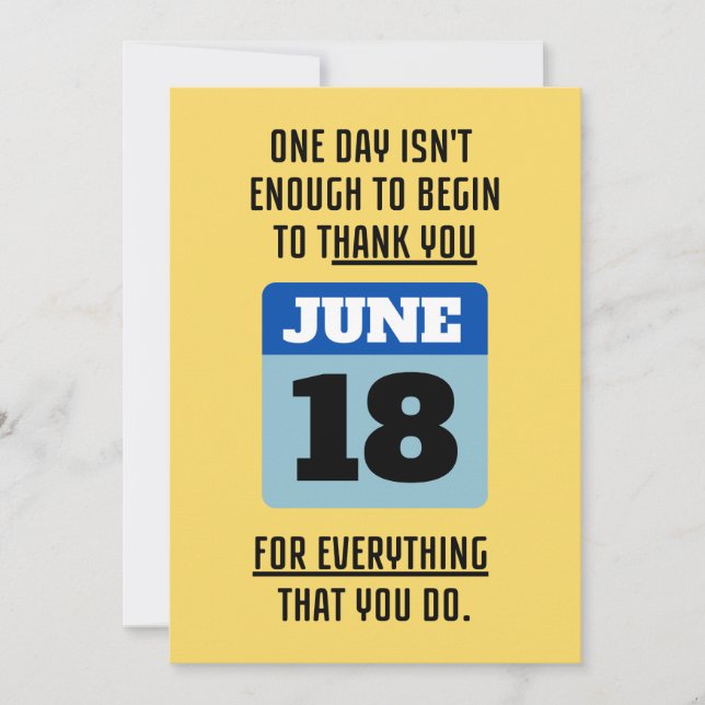 PERSONALISE THANK YOU FOR MEN  HOLIDAY CARD (Front)