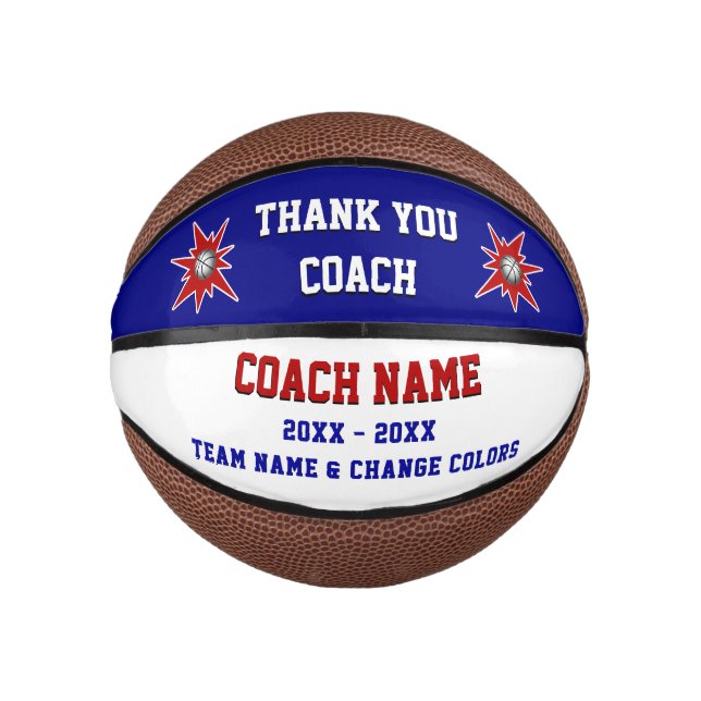 Personalise Thank You Gifts for Basketball Coaches (Front)