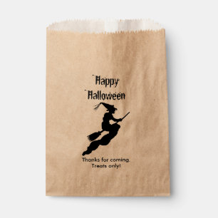Personalise Thank You, Happy Halloween - Witch Favour Bags