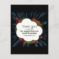 Personalise "Thank You" with "zappy" background