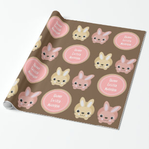 Personalise The Name & Occasion Bunnies Wrapping Paper