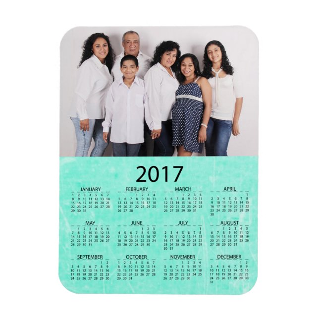 Personalise this 2017 Mini Refrigerator Calendar Magnet (Vertical)