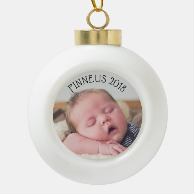 Personalise this Ball Ornament with your Photo (Front)