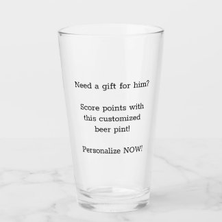 Personalise this beer glass